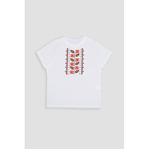 Вишиванка з коротким рукавом для дівчинки Brands 122 Білий ЦБ-00251116 (SKT000995629)