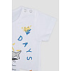 Костюм с шортами для мальчика Difa 68 Белый ЦБ-00243618 (SKT000968830)