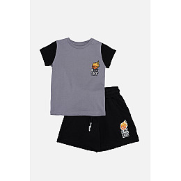Костюм с шортами для мальчика Toontoy 92 Серый ЦБ-00245221 (SKT000994752)