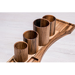 Органайзер з дерева для канцелярії ecoWalnut