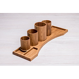 Оганайзер на стол з дерева дуба для канцелярії ecoWalnut