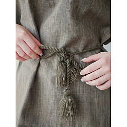 Вышиванка женская лен-габардин хаки Праздничная 4Profi XL(48)