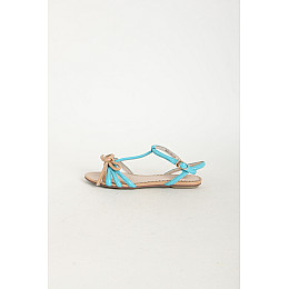 Сандалії жіночі Mie Scarpe 36 Голубий (CC-CH943_LBlue-Beige)