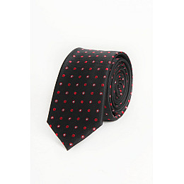 Галстук Angelo di Monti 150 см Чорний (LO-G1406-Black-Red)