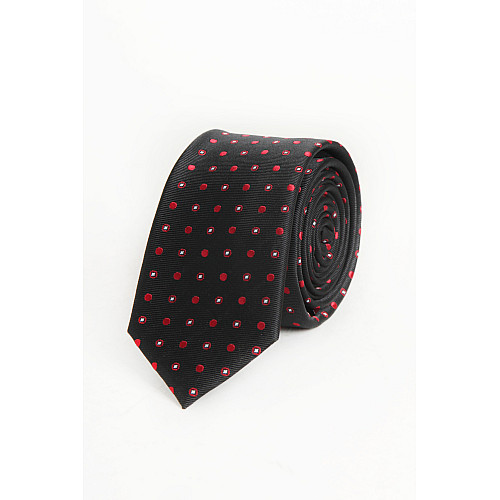 Галстук Angelo di Monti 150 см Черный (LO-G1406-Black-Red)
