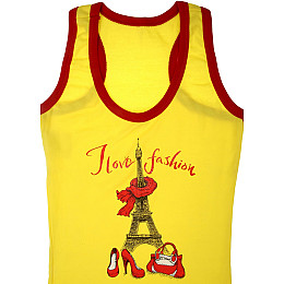 Майка для дівчинки Лулі 140 см Жовтий (GT-4806-Yellow)