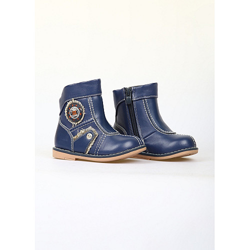Сапожки для хлопчика Шалунишка 22 Синій (JM-7309-Navy-blue)