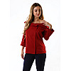 Піджак жіночий InDresser XL Бордовий (IN-F1006К033В-Burgundy)
