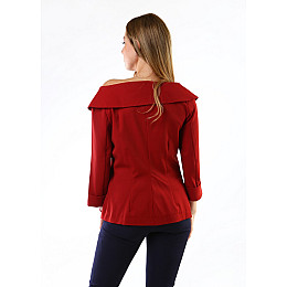 Пиджак женский InDresser XL Бордовый (IN-F1006К033В-Burgundy)