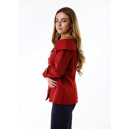 Піджак жіночий InDresser L Бордовий (IN-F1006К033В-Burgundy)