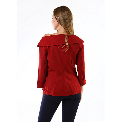 Піджак жіночий InDresser L Бордовий (IN-F1006К033В-Burgundy)