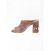 Мюли жіночі Kluchini 37 Бежевий (KVG-5048-Dark-beige)