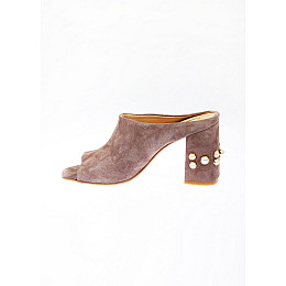 Мюли женские Kluchini 37 Бежевый (KVG-5048-Dark-beige)