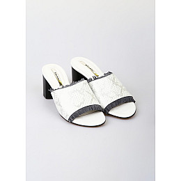 Мюлі жіночі Kluchini 37 Білий (KVG-5124-White)