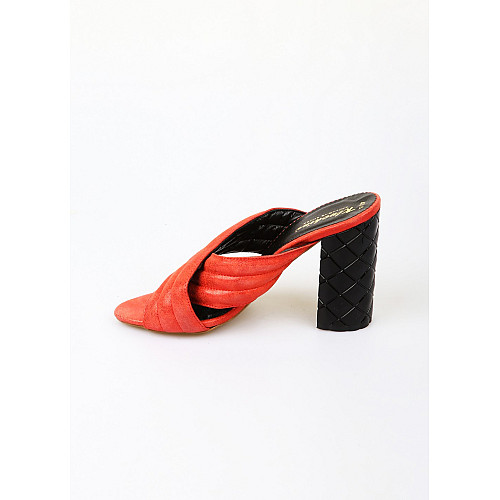 Мюлі жіночі Kluchini 37 Червоний (KVG-4874-Red)