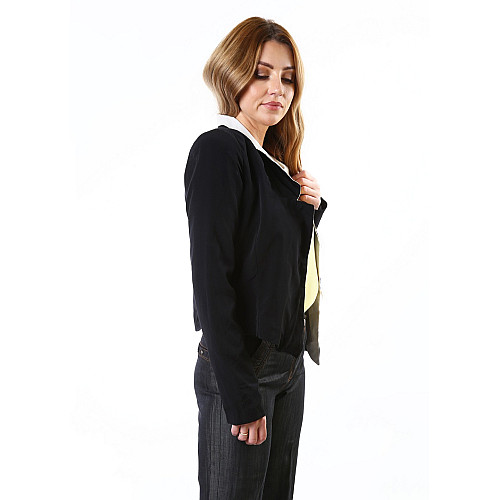 Піджак жіночий Bershka S Чорно-білий (LN-9119-Black-and-white)