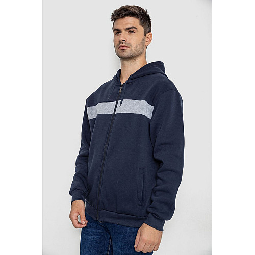 Кофта мужская на флисе с капюшоном AGER Темно-синий XXXL (244R2559)