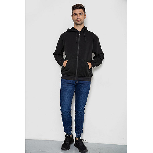 Кофта мужская на флисе с капюшоном AGER Черный XXL (244R2493)