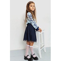 Блуза для девочек AGER 128 см Сине-голубой (172R026)