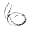 Серебряные серьги No Brand Открытые кольца 293299C00