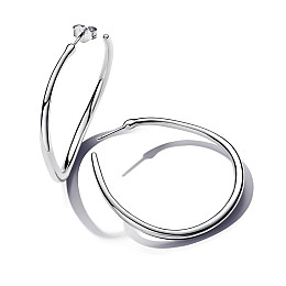 Серебряные серьги No Brand Открытые кольца 293299C00