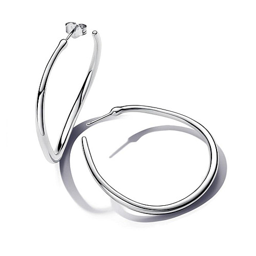 Серебряные серьги No Brand Открытые кольца 293299C00