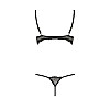 Комплект белья Passion Exclusive VALERY SET WITH OPEN BRA Black L/XL (PS25104)