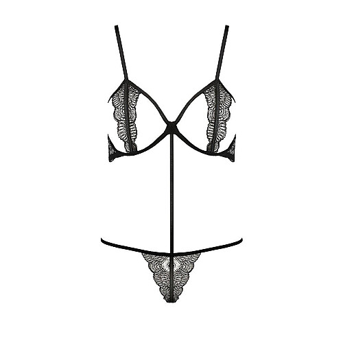 Комплект белья Passion QUENTRIS BIKINI Exclusive Black S/M (PS26602)