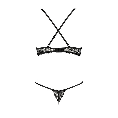 Комплект белья Passion QUENTRIS BIKINI Exclusive Black S/M (PS26602)