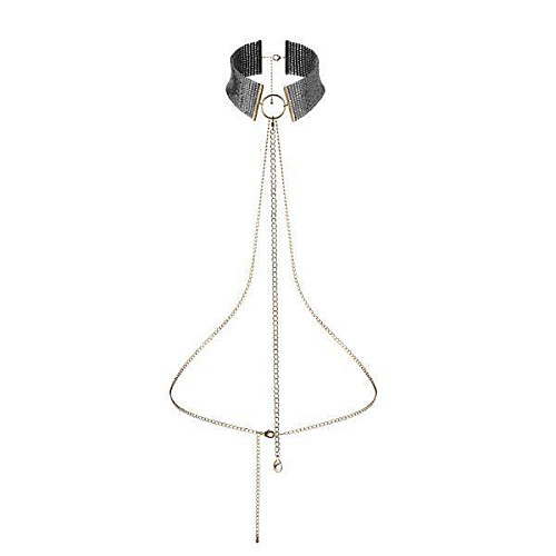 Украшение Bijoux Indiscrets Desir Metallique Collar Black (SO2665)