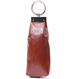 Ключница из фактурной натуральной кожи Karya 22822 Рыжий 14х5х3 см