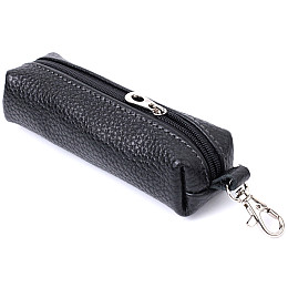 Ключница из натуральной кожи SHVIGEL 16227 Черный 14,5х4,5х3 см