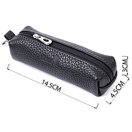Ключница из натуральной кожи SHVIGEL 16227 Черный 14,5х4,5х3 см