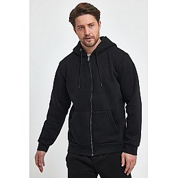 Спортивна кофта Trend Collection 9982 Чорний 2XL (57610)