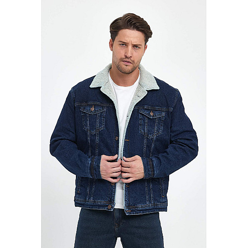 Джинсова куртка Trend Collection 9930 Синій XL (57417)