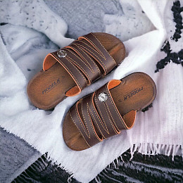 Шлепанцы Dago X001-BROWN 26 Коричневый (32143634)