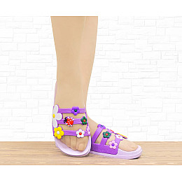 Шлепанцы No brand H125-F 36 Фиолетовый (3315409)