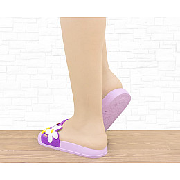 Шлепанцы No brand H125-F 36 Фиолетовый (3315409)