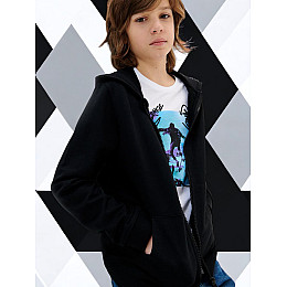 Худи No brand 366299-B 134 см Черный (93037370)