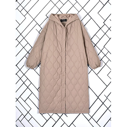 Пальто No brand 316212-BG 46 Бежевий (91427397)