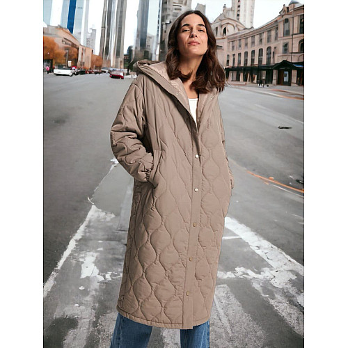 Пальто No brand 316212-BG 46 Бежевий (91427397)
