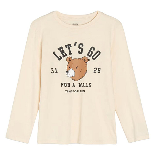 Детский лонгслив No brand 674709-BG 104 см Бежевый (92997765)