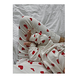 Піжама для дівчинки German Volf 542099084 86 см Біло-червоний (2101661228)