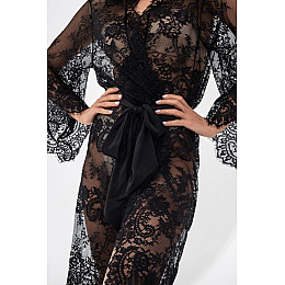 Женский халат German Volf 100029 One size Черный (2194118827)