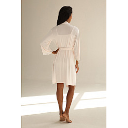 Женский халат German Volf 24091 L Молочный (2224598003)