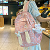 Рюкзак подростковый Lesko 230632 Зайка 20 л Pink