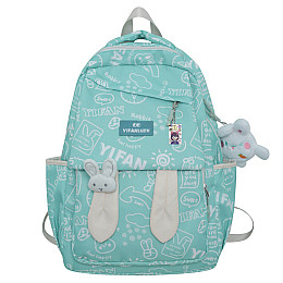 Рюкзак подростковый Lesko 230632 Зайка 20 л Blue