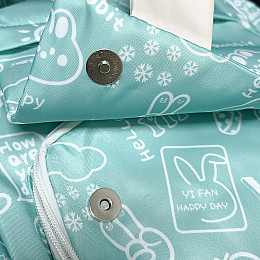 Рюкзак підлітковий Lesko 230632 Зайка 20 л Синій