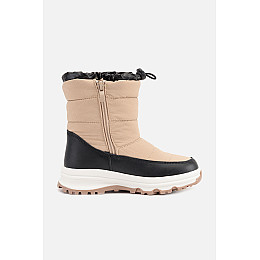 Дутики для девочки Kimboo  28 Бежево-черный ЦБ-00262017 (SKT001025563)