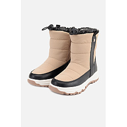 Дутики для девочки Kimboo 30 Бежево-черный ЦБ-00262017 (SKT001025565)